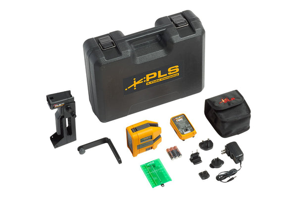 PLS 180G RBP Green Cross Line Laser Level Kit