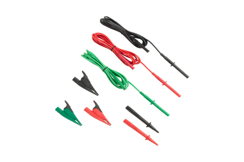 TL1550B Test Leads with Alligator Clips (Red, Black, Green)